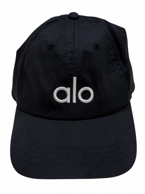 ALO Yoga Accessories - Alo Yoga Hat Black Off Duty Cap Strap Back Adjustable One Size Performance Logo